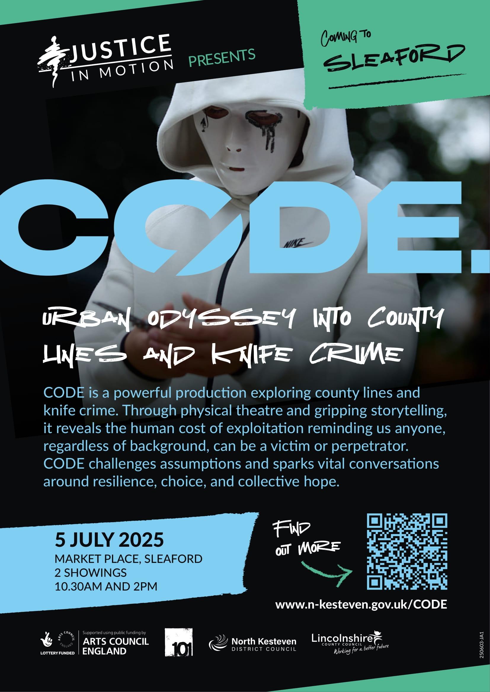 County lines and knife crime poster 1